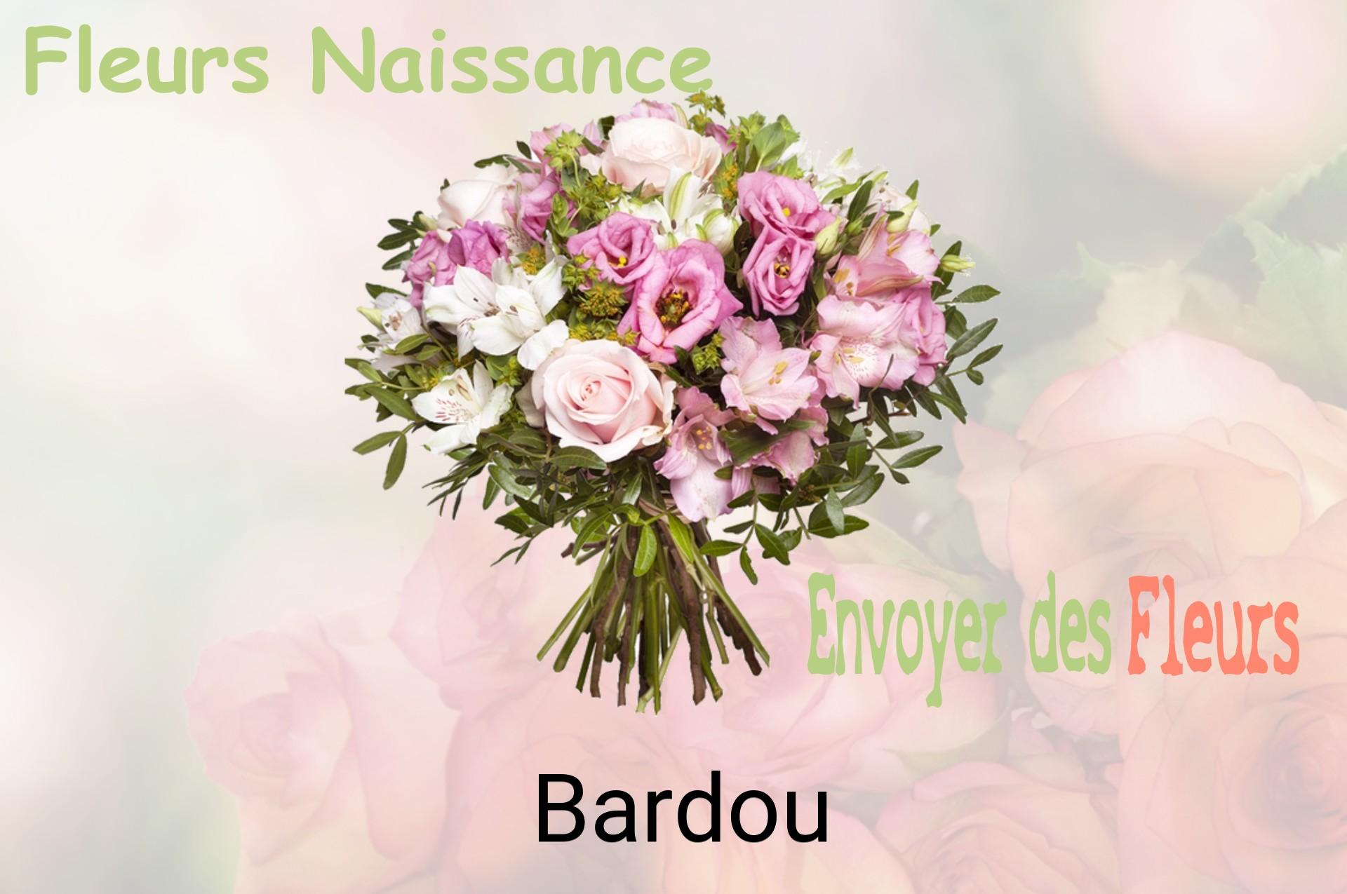 Bouquet de fleurs de naissance livré à Bardou